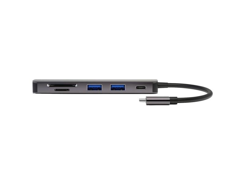 4smarts 4s468782  Usb 3.2 Gen 1  3.1 Gen 1  Type C  100 W  Grå  Microsd  Transflash  Sd  4k Ultra Hd  Hdmi  Usb 3.2 Gen 1  3.1 Gen 1  Type A fra 4smarts