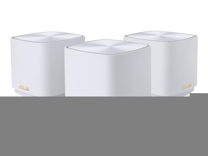 Asus Zenwifi Xd4 Plus   Wi Fi System    3 Rutere    Inntil 4800 Kvadratfot 1gbe   Wi Fi 6   Dobbeltbånd fra Asus