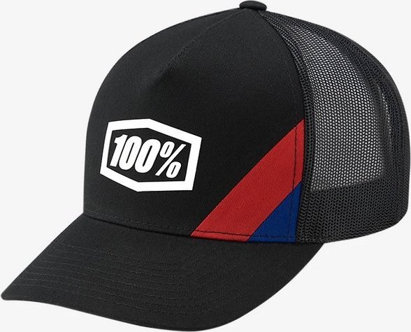 100% Czapka Z Daszkiem 100% Cornerstone X Fit Snapback Hat Black  New  fra 100%