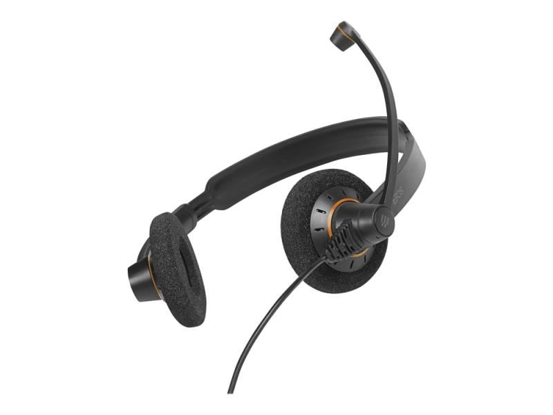 Epos Impact Sc 60 Usb Ml   Hodesett   On Ear   Kablet   Usb   Svart Med Oransje Fargefremhevinger fra Sennheiser