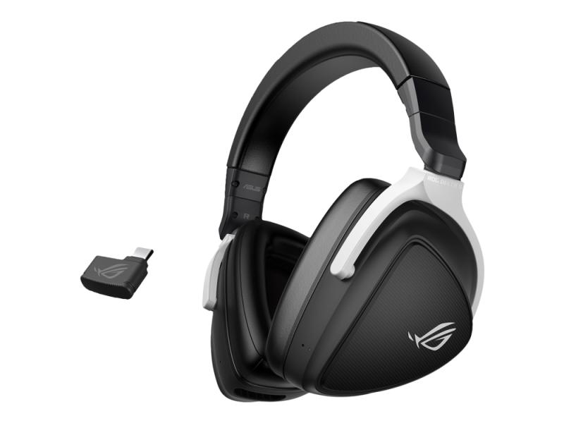 Asus Rog Delta S Wireless   Hodesett   Full Størrelse   Bluetooth   2 4 Ghz Radiofrekvens   Trådløs   Svart fra Asus