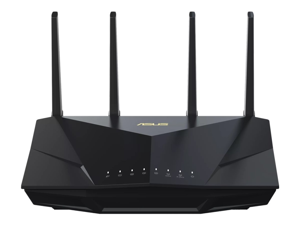 Asus Rt Ax5400   Trådløs Ruter 4 Portssvitsj   1gbe   Wi Fi 6   Dobbeltbånd fra Asus
