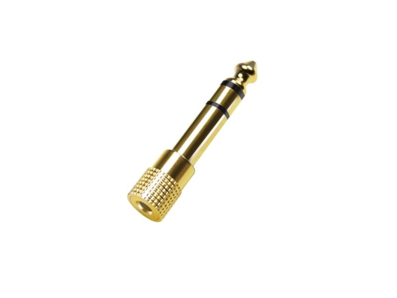 Audio Adapter  6.35 Mm 3 Pin M To 3.5 Mm 3 Pin F  Zinc fra Logilink