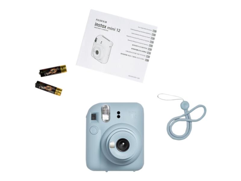 Fujifilm Instax Mini 12   øyeblikkskamera   Linse: 60 Mm   Instax Mini Pastellblå fra Fujifilm