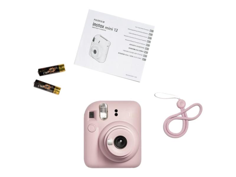 Fujifilm Instax Mini 12   øyeblikkskamera   Linse: 60 Mm   Instax Mini Blomsterrosa fra Fujifilm