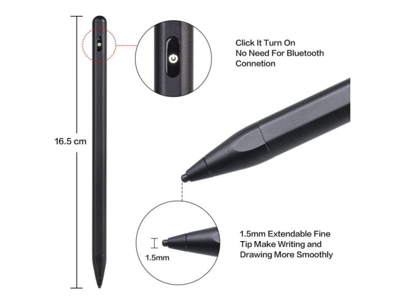 Coreparts   Aktiv Stift   With Rechargeable Cable   Bluetooth   Svart fra Coreparts