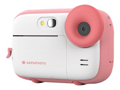 Agfaphoto Realikids Instant Cam   Digitalkamera   Kompakt Med øyeblikkelig Bildeskriver   5.0 Mp   15.0 Mp  Interpolert    1080 P   Rosa fra Agfa