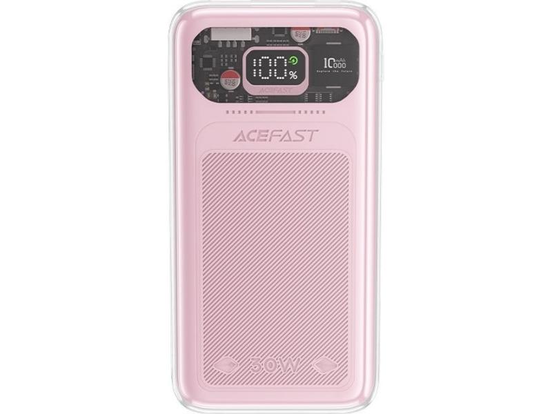 Acefast Powerbank 10000mah Sparkling Series Hurtigladende 30w Rosa  M1  fra Acefast