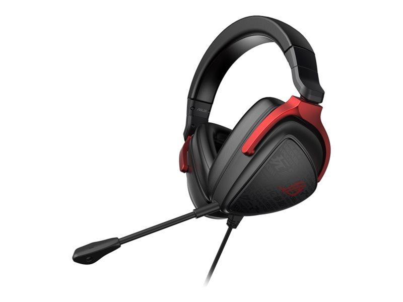 Asus Rog Delta S Core   Hodesett   Full Størrelse   Kablet   3 5 Mm Jakk   Svart fra Asus