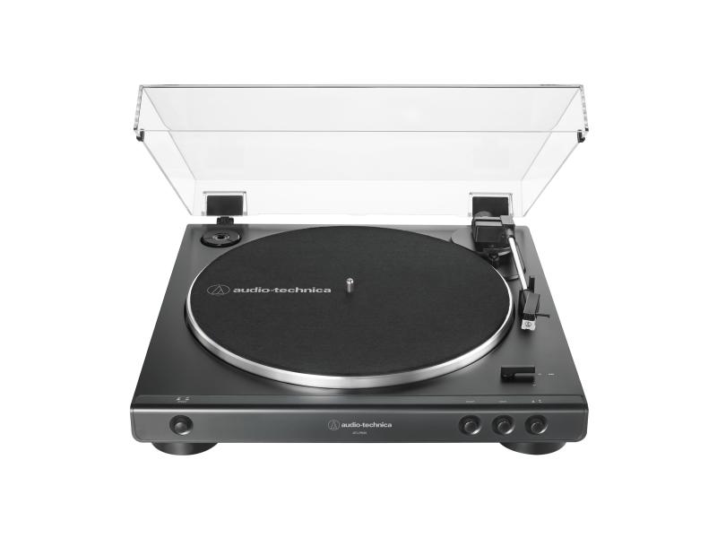 Audio Technica At Lp60x  Beltedrevet Platespiller  Fullautomatisert  Sort  V Belte  Aluminium  33 1 3 45 Rpm fra Audio-technica