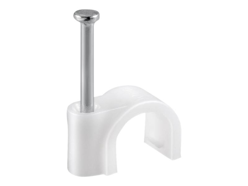Fixpoint   Kabelklips   Hvit  En Pakke 100  fra Wentronic Gmbh