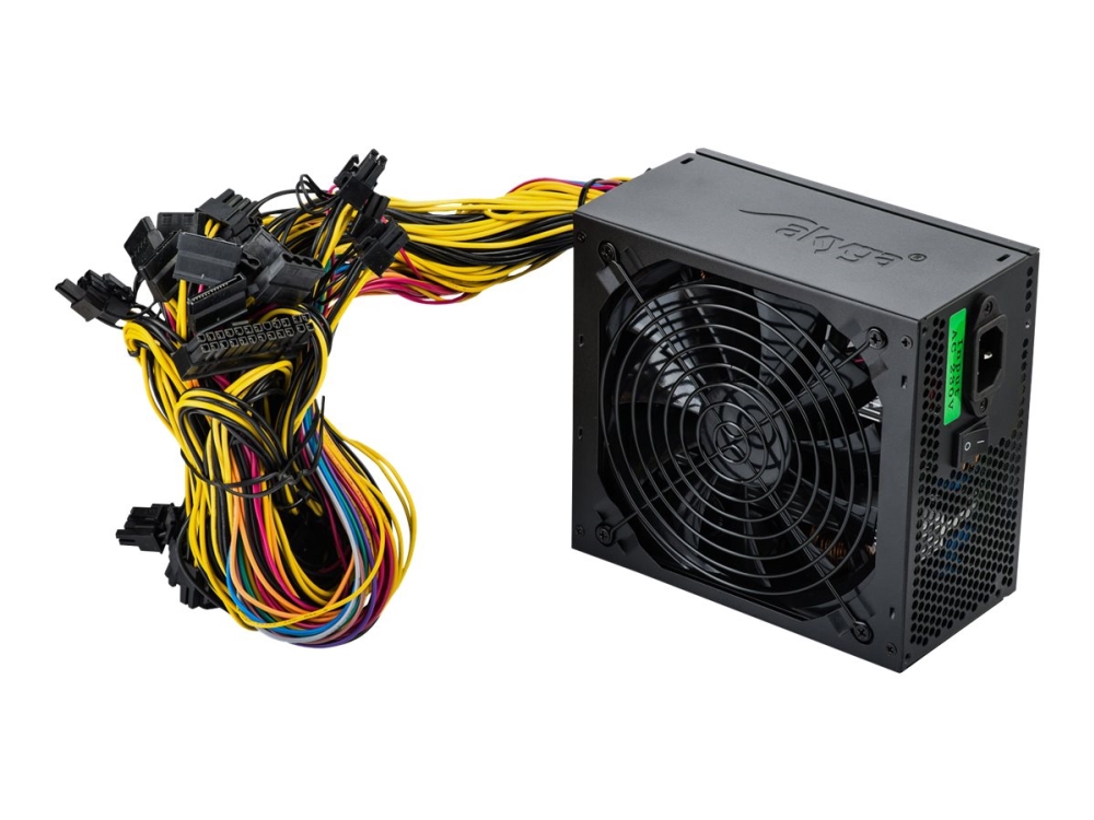 Akyga Ak U4 1250   Ultimate Series   Strømforsyning  Intern    Atx12v 2.31   80 Plus Gold   Ac 230 V   1250 Watt   Aktiv Pfc   Svart fra Akyga