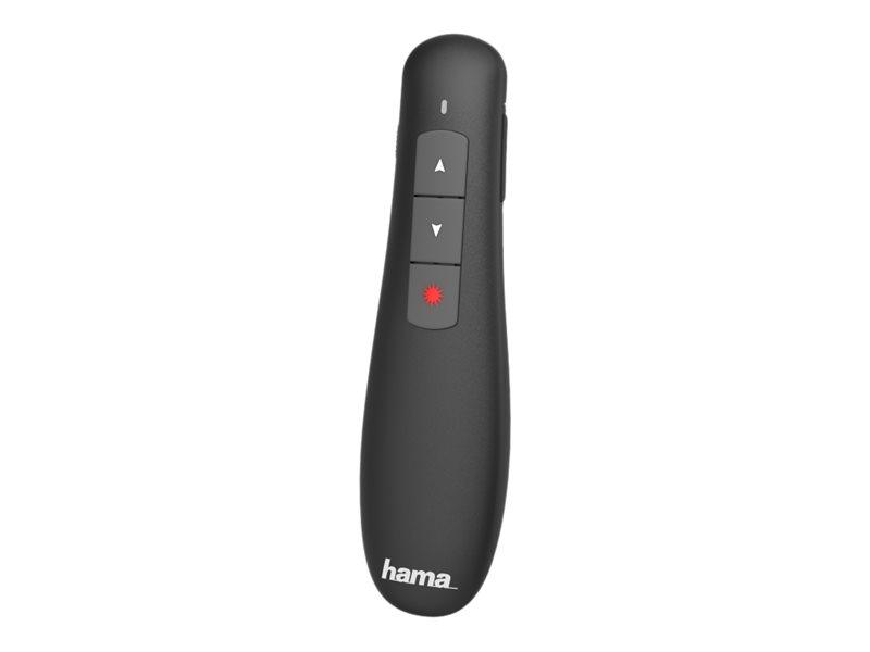 Hama "x Pointer" Wireless Laser Presenter   Presentasjonsfjernstyring   Rf   Svart fra Hama