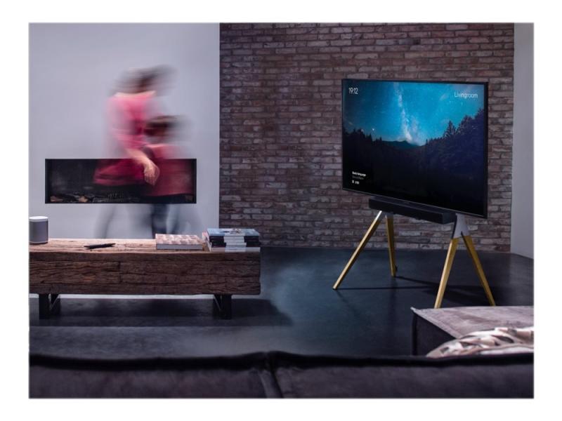 One For All Falcon Universal Wm 7482   Stativ   For Lcd Tv   Lydstang   Sølvgrå  Ek   Skjermstørrelse: 32" 70"   Plassering På Gulv fra Oneforall