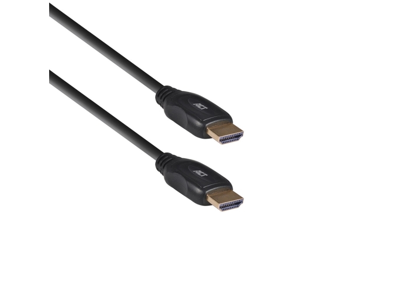 Act Ac3802 Hdmi Kabel 2 5m Hdmi Type A  Standard  Sort fra Act