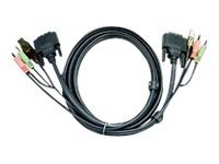 Aten 2l 7d05ud   Video    Usb   Audio Kabel   Usb  Mini Phone Stereo 3.5 Mm  Dvi D  Hann  Til Mini Phone Stereo 3.5 Mm  Usb Type B  Dvi D  Hann    5 fra Aten Technology