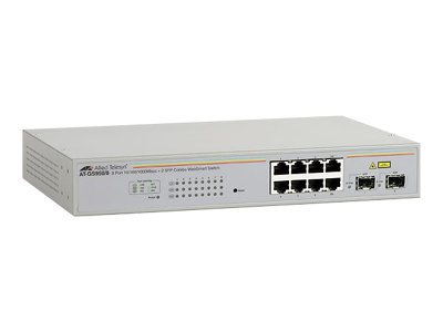 Allied Telesis At Gs950 8 Websmart Switch   Switch   Styrt   8 X 10 100 1000 + 2 X Delt Sfp   Stasjonær fra Allied Telesyn International