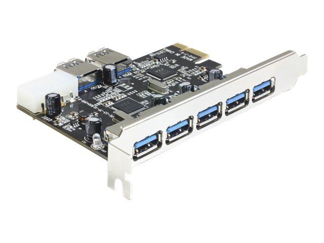 Delock Pci Express Card > 5 X External + 2 X Internal Usb 3.0   Usb Adapter   Pcie 2.0   Usb 3.0 X 7 fra Delock