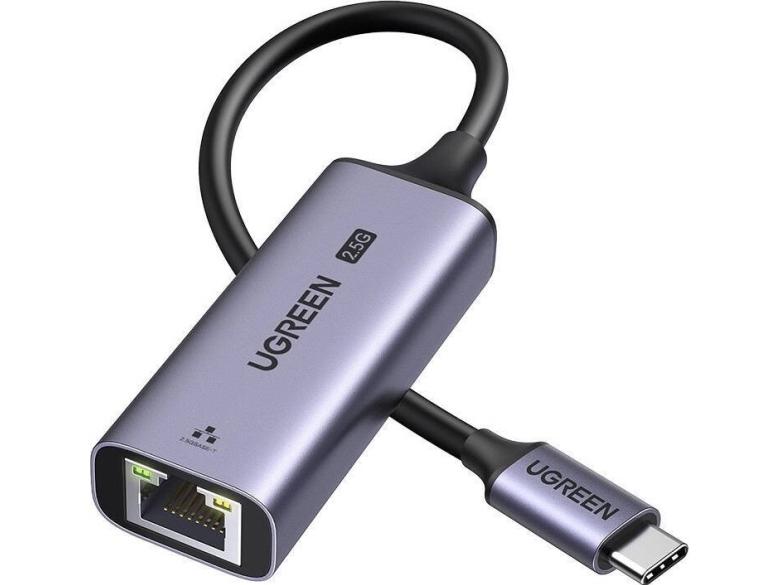 Adapter Usb Ugreen Adapter Ethernet Ugreen Cm648  Usb C Do Rj45  2.5g  Czarny  fra Ugreen