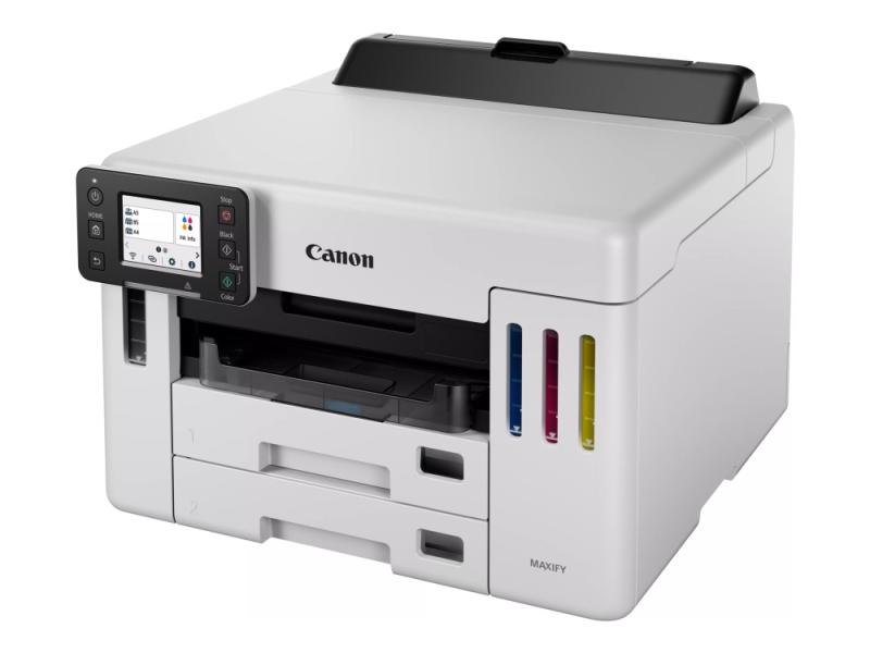 Canon Maxify Gx5550   Skriver   Farge   Dupleks   Ink Jet   Its   A4 Legal   600 X 1200 Dpi   Inntil 24 Ipm  Mono    Inntil 15.5 Ipm  Farge    Kapasi fra Canon
