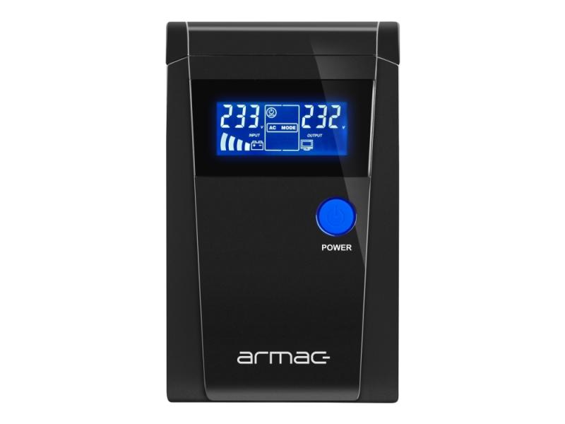 Armac Office Psw 650f   Ups   Pure Sine Wave  Line Interactive   Ac 145   290 V   390 Watt   650 Va   1 X Batteri   7 Ah   Usb  Rj 45   Utgangskontak fra Armac