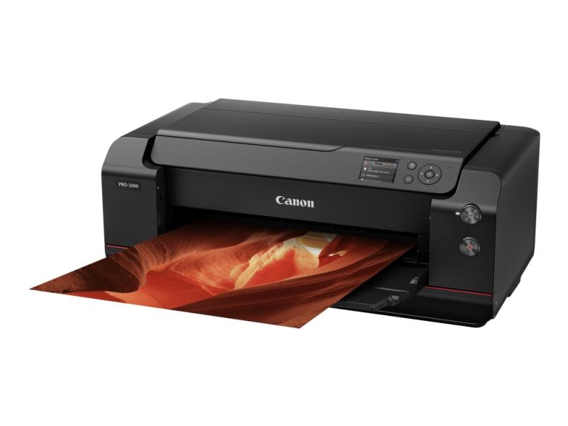 Canon Imageprograf Pro 1000   17" Storformatsskriver   Farge   Ink Jet   431.8 X 558.8 Mm   2400 X 1200 Dpi Inntil 3.58 Min Side  Farge    Usb 2.0  L fra Canon