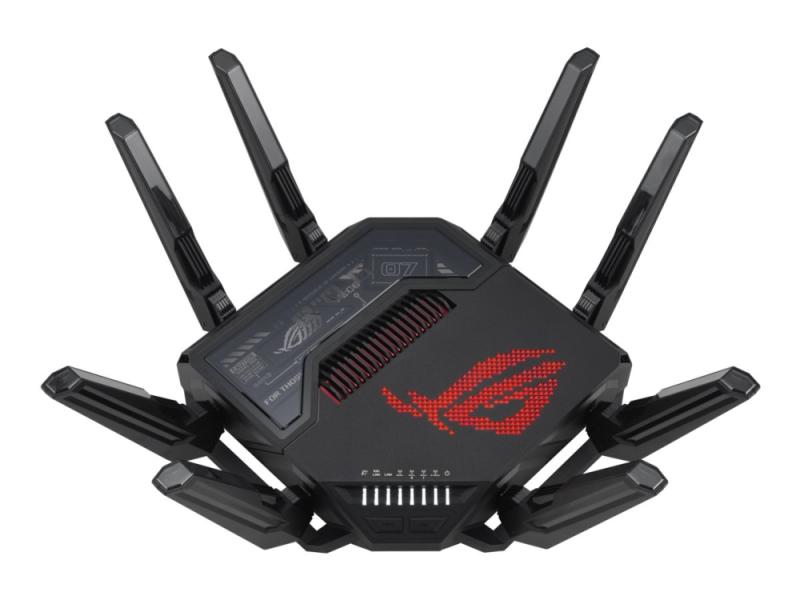 Asus Rog Rapture Gt Be98   Trådløs Ruter 6 Porters Svitsj   10gbe  5gbe  2.5gbe  802.11be   Wan Porter: 2   Wi Fi 7   Quad Band fra Asus