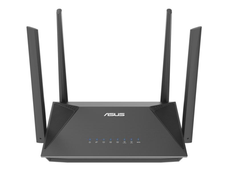 Asus Rt Ax52   Trådløs Ruter 3 Portssvitsj   1gbe   Wi Fi 6   Trippelbånd fra Asus
