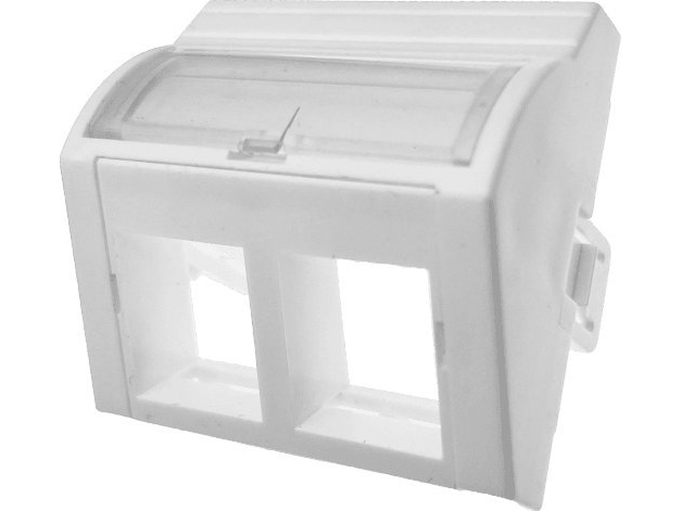 Alantec Adapter 45x45 2xrj45  Konveks Vinkel  fra Alantec