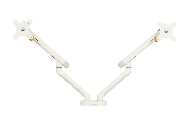 Bakker Elkhuizen Flexible Dual   Monteringssett   Adjustable Dual Arms With Mechanical Spring   For 2 Skjermer   Aluminium  Stål  Abs Plast  Termopla fra Bakker & Elkhuizen
