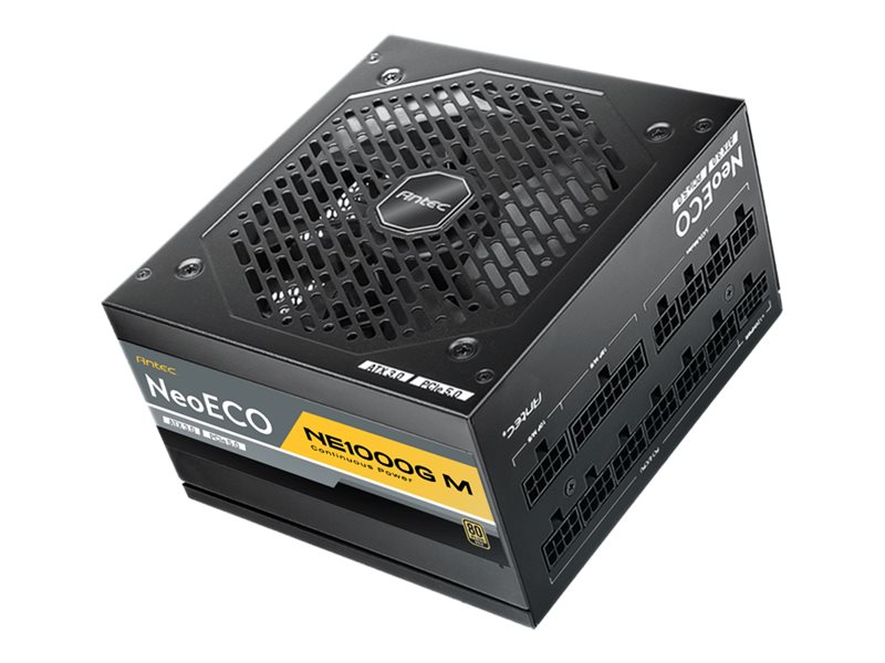 Antec Ne1000g M   Strømforsyning  Intern    Atx12v 3.0   80 Plus Gold   Ac 100 240 V   1000 Watt   Aktiv Pfc   Den Europeiske Union fra Antec