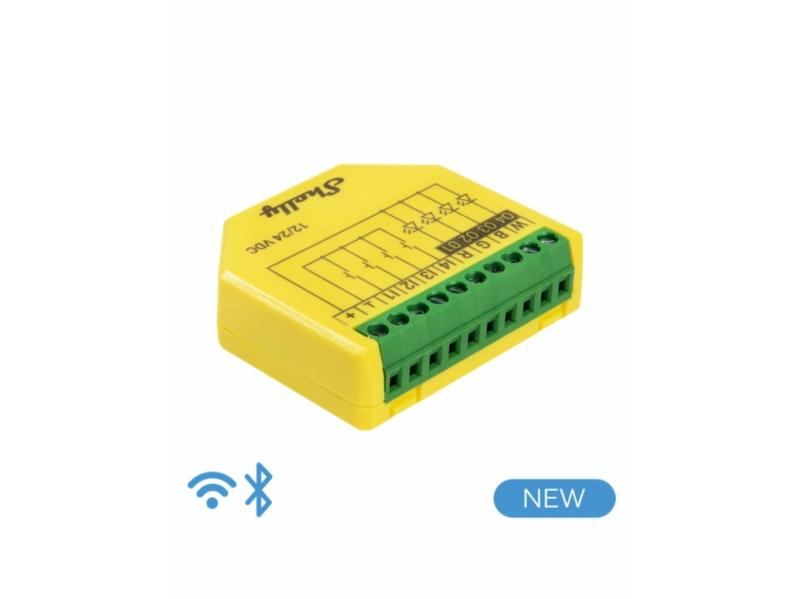 Shelly Plus Rgbw Pm  Trådlös  Wi Fi  Grön  Gul  4 Kanaler  2400  2483.5  Inomhus fra Shelly