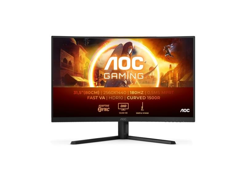 Aoc G4 Cq32g4ve  81 3 Cm  32"  2560 X 1440 Pixlar  Quad Hd  Lcd  0 5 Ms  Svart  Grå fra Aoc