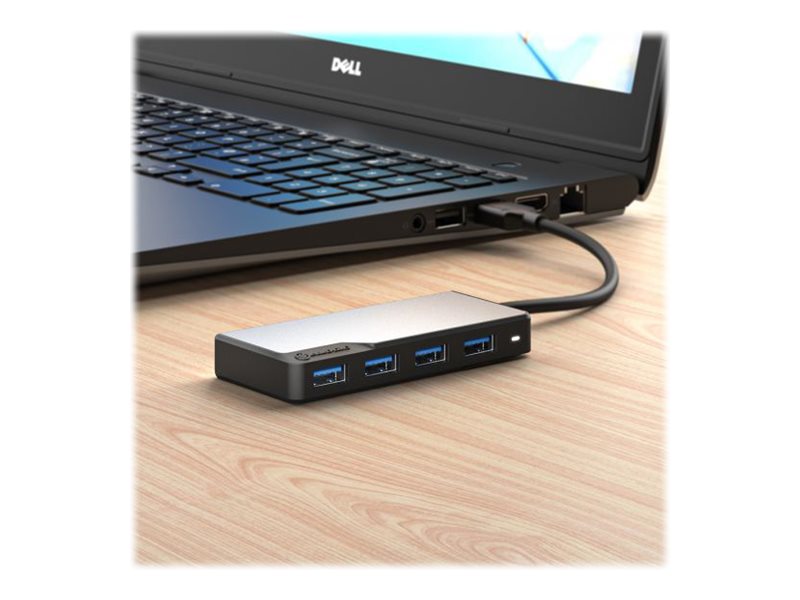 Alogic Usb A Fusion Swift 4 In 1 Hub   Hub   4 X Usb 3.2 Gen 1   Stasjonær fra Alogic