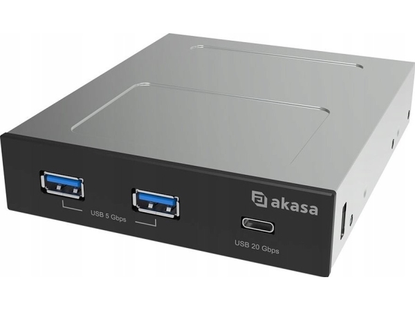 Akasa Ak Icr 36 Usb 3.2 Gen 2 Typ C Panel   Svart fra Akasa