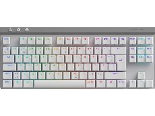 Logitech G G515   Tastatur   Lightspeed   Tkl   Bakgrunnsbelyst   Trådløs   2.4 Ghz  Bluetooth  Usb   Hvit fra Logitech
