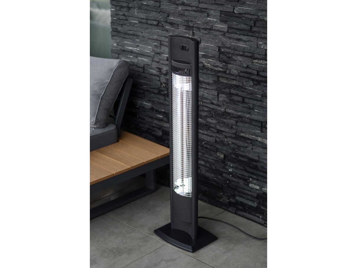 Activejet Aph Cs2000  Frittstående Terrassevarmer  Sort  Plast  Rustfritt Stål  Elektrisk  2000 W  1000 W fra Activejet