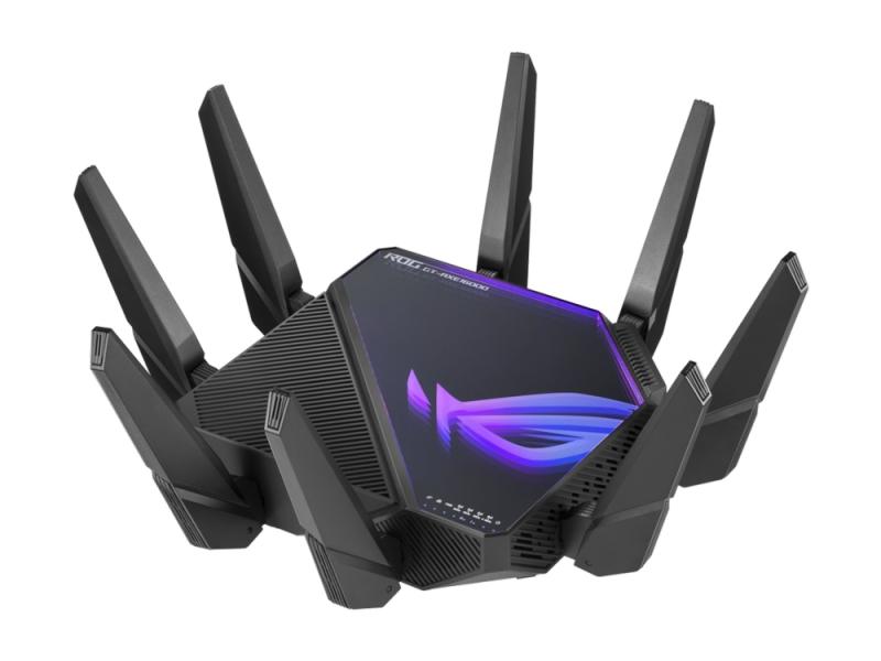 Asus Rog Rapture Gt Axe16000   Trådløs Ruter 6 Porters Svitsj   10gbe  2.5gbe   Wan Porter: 3   Wi Fi 6e   Multibånd fra Asus