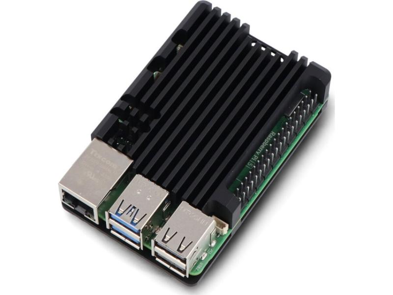 Justpi Justpi Deksel For Raspberry Pi 5   Aluminium   Svart} fra Justpi