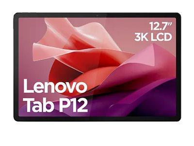 Lenovo Tab P12 Zach   Tablet   Android 13 Eller Nyere   256 Gb Ufs Card   12.7" Ltps  2944 X 1840    Microsd Spor   Dobbelttonet Stormgrå fra Lenovo