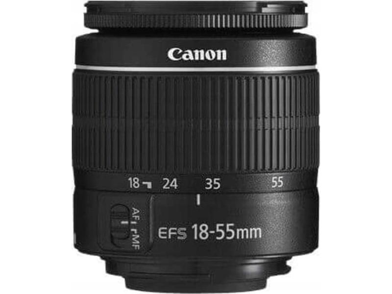 Canon Canon Ef S 18 55 Mm F 3.5 5.6 Iii Objektiv   Baltoje Dutje  Hvit Boks  fra Canon