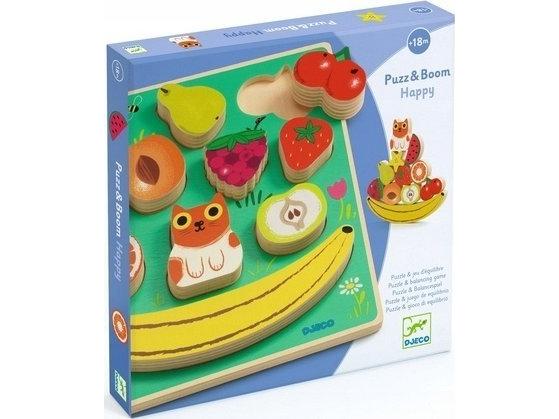 Djeco Wooden Puzzle   Balansespill   Frukt   Dj01073   fra Djeco