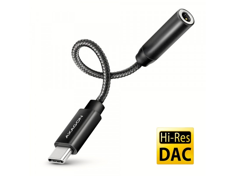 Ada Hc Usb C External Sound Card 32bit Dac 3.5mm  F  Connector  384khz fra Axagon