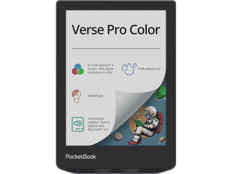 Ebook Pocketbook Verse Pro Color 634 6" E Ink Kaleido 3 16gb Wi Fi Stormy Sea fra Pocketbook