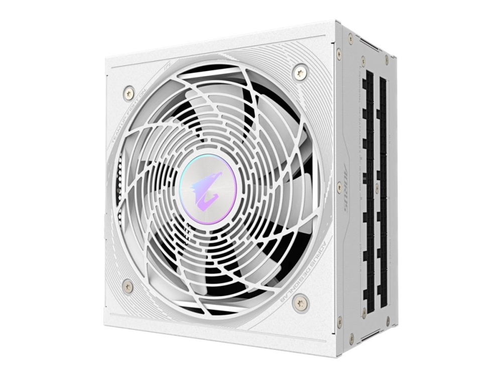 Aorus Elite Ae850pm Pg5 Ice   Strømforsyning  Intern    Atx12v 3.0  Eps12v   80 Plus Platinum   Ac 100 240 V   850 Watt   Aktiv Pfc fra Gigabyte Technology