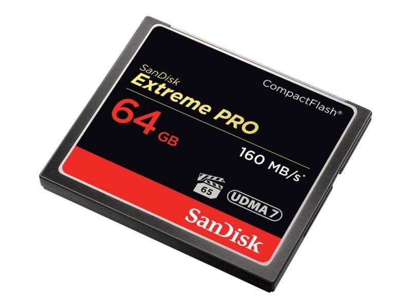 Sandisk Extreme Pro   Flashminnekort   64 Gb   Compactflash fra Sandisk