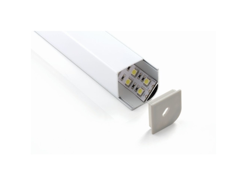Synergy 21   S21 Led Pr20067 Led U Profile  200cm  Alu015 R   White   *without End Cap* fra Synergy 21