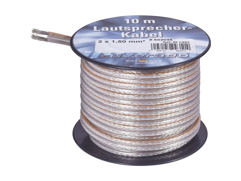 Aiv 23556l Højtalerkabel 2 X 2.50 Mm² Sølv 10 M fra Aiv
