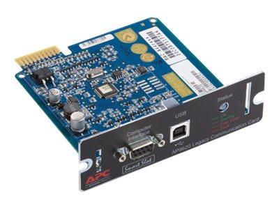 Apc Legacy Communications Smartslot Card   Adapter For Fjernstyrt Administrasjon   Smartslot   Usb  Serie   Svart   For Smart Ups 1000  2200  3000  S fra Apc