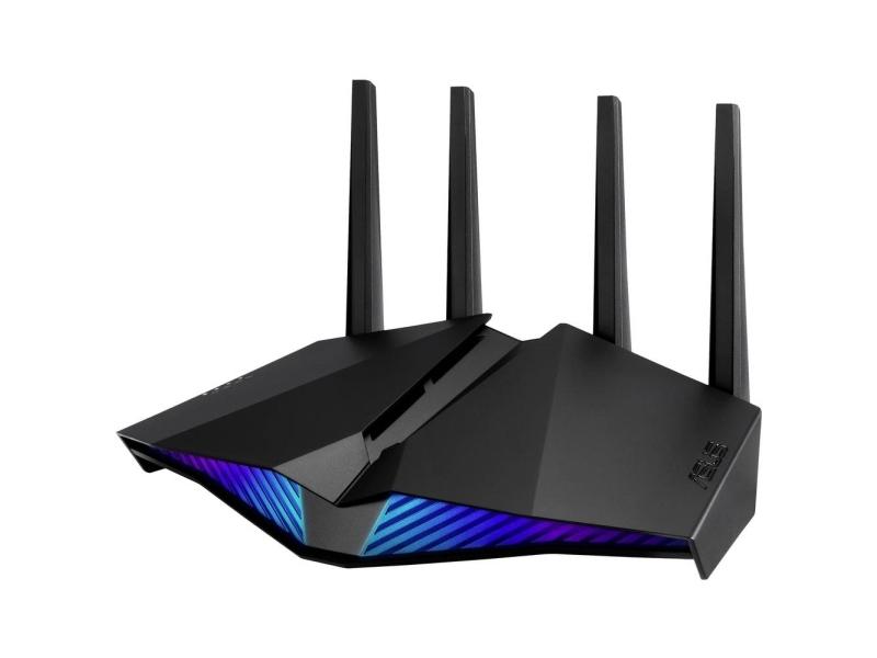 Asus Dsl Ax82u   Trådløs Ruter   Dsl Modem 4 Portssvitsj   1gbe   Wan Porter: 2   Wi Fi 6   Dobbeltbånd fra Asus